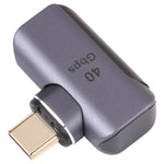 محول USB-C / Type-C ذكر إلى أنثى بزاوية بسرعة 40Gbps، Type-C 4.0 ذكر إلى أنثى بزاوية