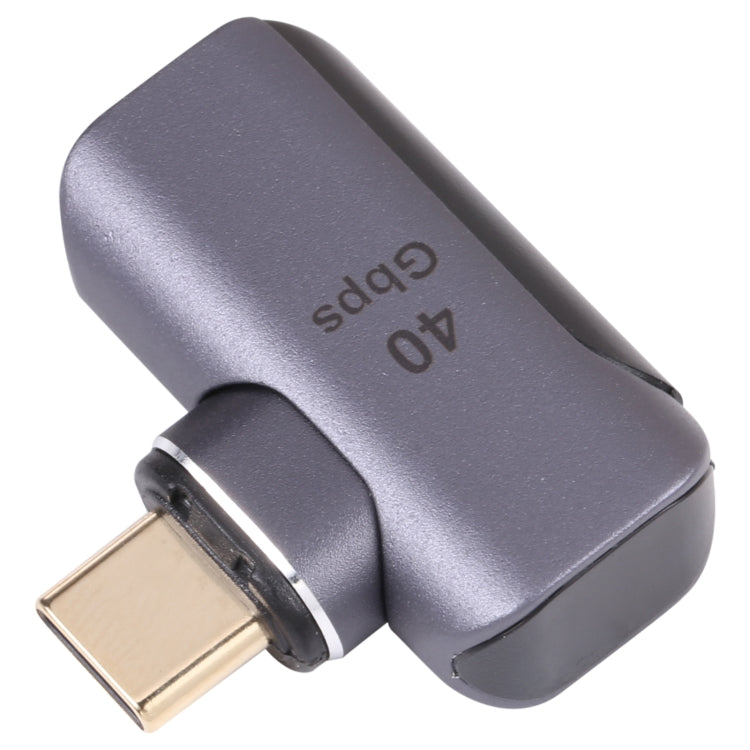 محول USB-C / Type-C ذكر إلى أنثى بزاوية بسرعة 40Gbps، Type-C 4.0 ذكر إلى أنثى بزاوية