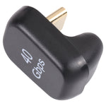 محول USB-C / Type-C 4.0 ذكر إلى أنثى بسرعة 40Gbps، Type-C 4.0 ذكر إلى أنثى مزدوج الزاوية