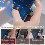 محول USB-C / Type-C 4.0 ذكر إلى أنثى بسرعة 40Gbps، Type-C 4.0 ذكر إلى أنثى مزدوج الزاوية