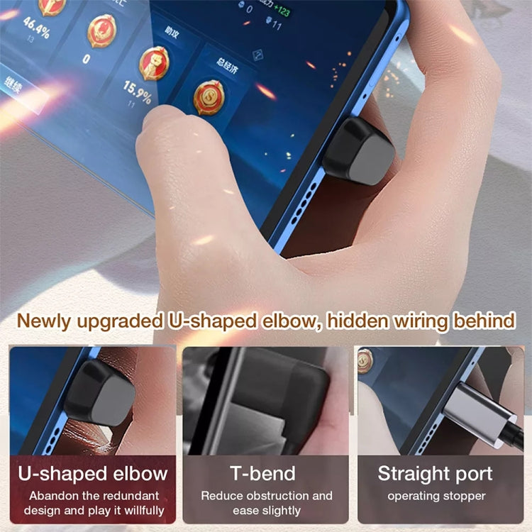 محول USB-C / Type-C 4.0 ذكر إلى أنثى بسرعة 40Gbps، Type-C 4.0 ذكر إلى أنثى مزدوج الزاوية