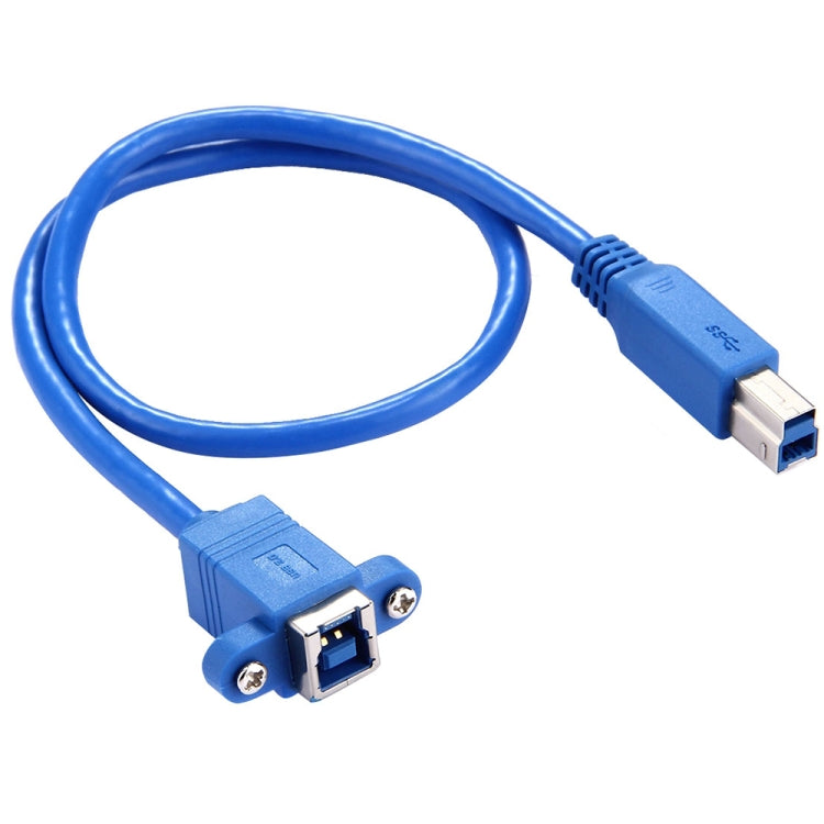 كابل بيانات محول USB 3.0 B أنثى إلى B ذكر بطول 50 سم للطابعة / الماسح الضوئي