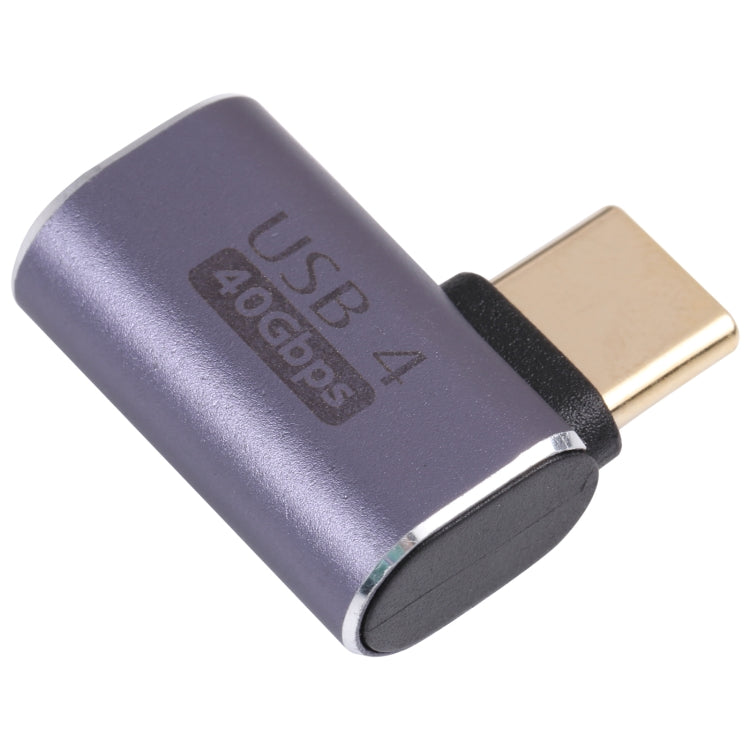 محول USB-C / Type-C ذكر إلى أنثى بزاوية بسرعة 40Gbps، Type-C 4.0 ذكر إلى أنثى بزاوية 1