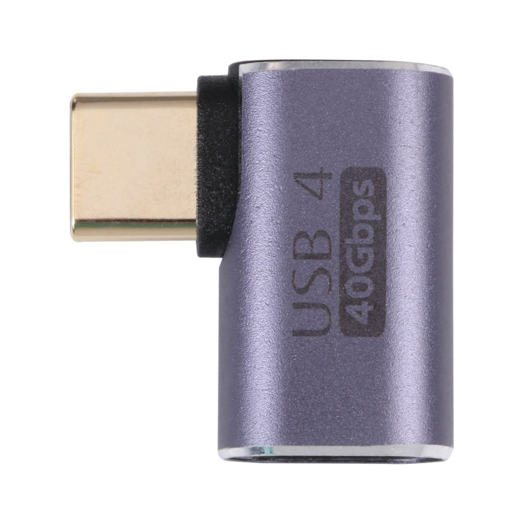 محول USB-C / Type-C ذكر إلى أنثى بزاوية بسرعة 40Gbps، Type-C 4.0 ذكر إلى أنثى بزاوية 1