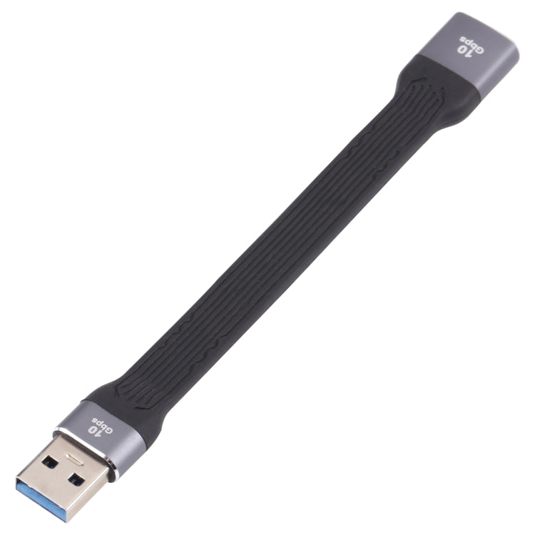كابل شحن سريع مسطح ناعم USB ذكر إلى USB أنثى بسرعة 10Gbps لمزامنة البيانات، USB ذكر إلى USB أنثى