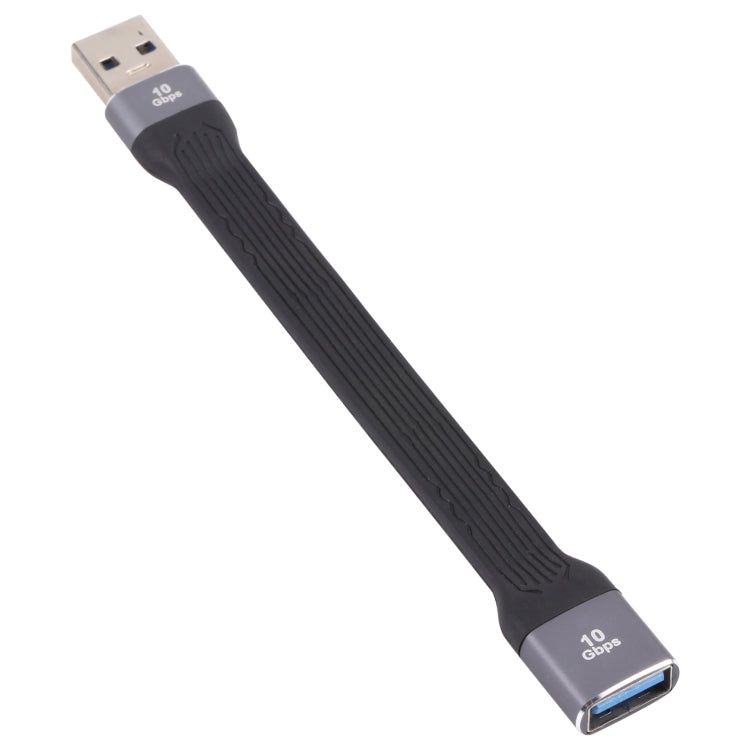 كابل شحن سريع مسطح ناعم USB ذكر إلى USB أنثى بسرعة 10Gbps لمزامنة البيانات، USB ذكر إلى USB أنثى