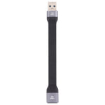 كابل شحن سريع مسطح ناعم USB ذكر إلى USB أنثى بسرعة 10Gbps لمزامنة البيانات، USB ذكر إلى USB أنثى