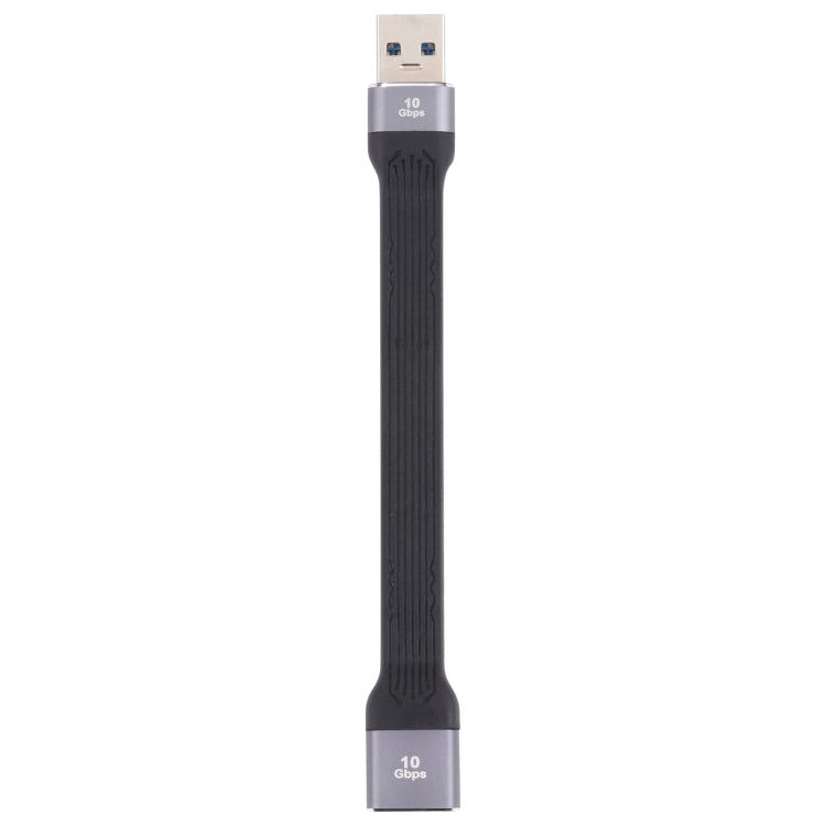 كابل شحن سريع مسطح ناعم USB ذكر إلى USB أنثى بسرعة 10Gbps لمزامنة البيانات، USB ذكر إلى USB أنثى