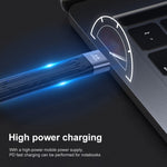 كابل شحن سريع مسطح ناعم USB ذكر إلى USB أنثى بسرعة 10Gbps لمزامنة البيانات، USB ذكر إلى USB أنثى