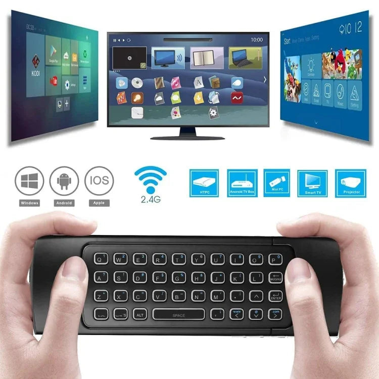 جهاز تحكم عن بعد MX3-L إصدار صوتي مع إضاءة خلفية 2.4GHz فأرة جوية لاسلكية، صوت مع إضاءة خلفية