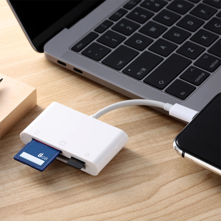 قارئ بطاقات 3 في 1 CF / TF / SD لأجهزة 8 دبابيس NK-1011، NK-1011