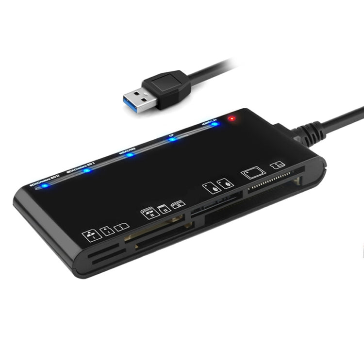 قارئ بطاقات متعدد الوظائف Rocketek CR7 USB3.0 لبطاقات CF / XD / MS / SD / TF 7 في 1، USB3.0
