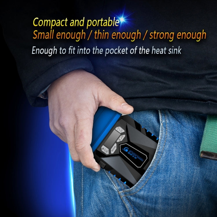 مروحة تبريد محمولة للابتوب Ice Troll 5 COOLCOLD، مبرد هواء قابل لتعديل السرعة، أداء عالي، تحكم USB 5V (أسود)، USB 5V (أبيض)