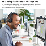 سماعة رأس سلكية Logitech H390 USB ستيريو مع ميكروفون لإلغاء الضوضاء