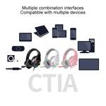 سماعة رأس ألعاب سلكية YINDIAO Q2 مع ميكروفون، النسخة: مزدوج 3.5mm + USB، Q2 مزدوج 3.5mm + USB (أبيض)