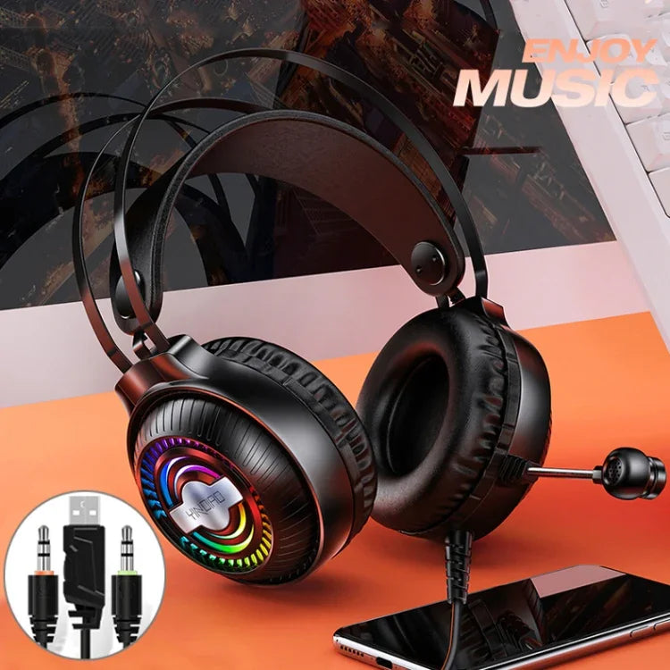 سماعة رأس ألعاب سلكية YINDIAO Q4 مع ميكروفون، النسخة: مزدوج 3.5mm + USB، Q4 (أسود)، Q4 (أبيض)
