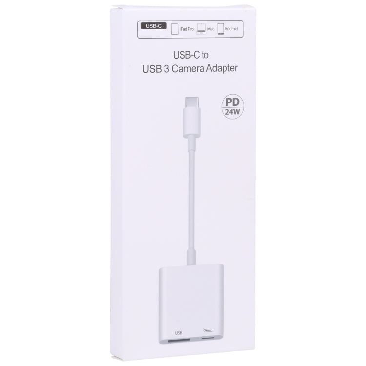 محول كاميرا S-211 2 في 1 USB-C / Type-C ذكر إلى Type-C + USB أنثى، S-211