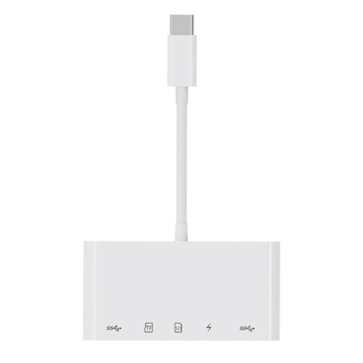 محول 5 في 1 USB-C ذكر إلى SD / TF / 2xUSB / Type-C أنثى، NK1032TC