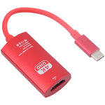 محول USB-C / Type-C ذكر إلى HDTV أنثى 4K UHD، TH001 (رمادي)، TH001 (أحمر)