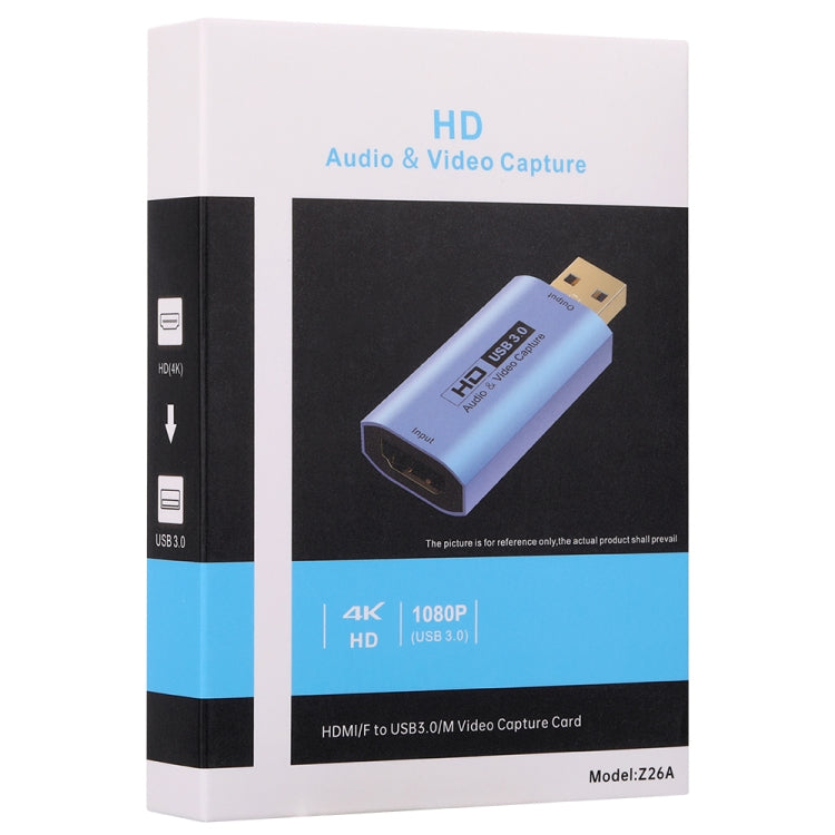 بطاقة التقاط فيديو عالية الدقة Z26A HDMI/F أنثى إلى USB 3.0/M ذكر، Z26A