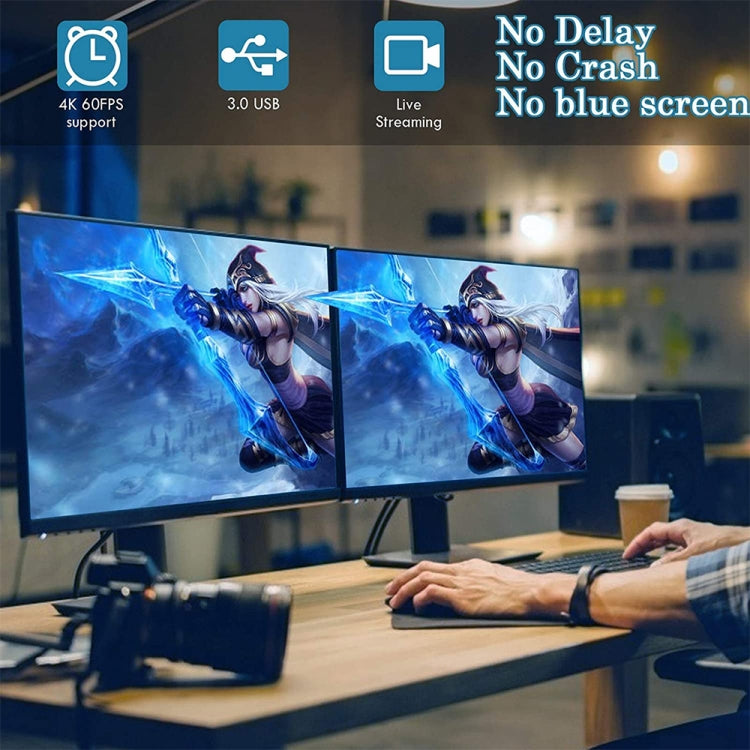 بطاقة التقاط فيديو عالية الدقة Z29D HDMI/F أنثى إلى USB 3.0/M ذكر مع كابل، Z29D