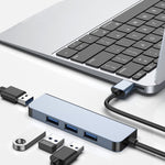 محول HUB 4 في 1 من USB إلى USB3.0x4، طول الكابل: 1.2م، BYL-2013U3 12سم