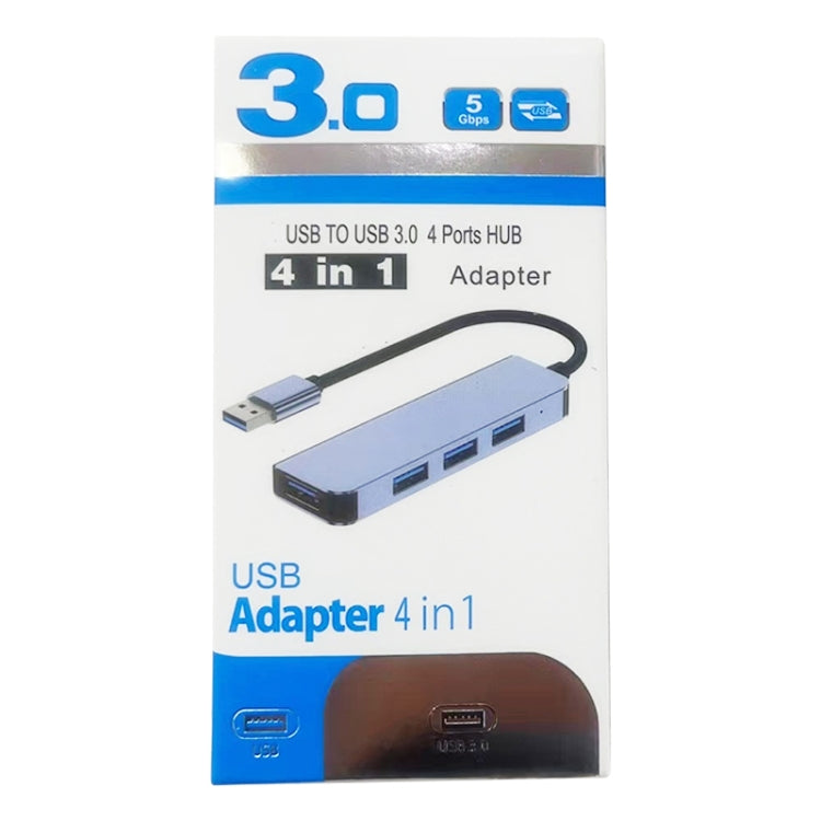 محول HUB 4 في 1 من USB إلى USB3.0x4، طول الكابل: 1.2م، BYL-2013U3 12سم