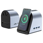 محول HUB BYL-2211 10 في 1 USB-C / Type-C، يدعم شاحن الهاتف، BYL-2211