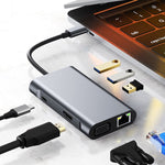 محول محطة إرساء USB BYL-2111U3 7 في 1 USB-C / Type-C إلى USB، BYL-2111U3