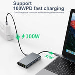محول محطة إرساء USB BYL-2111U3 7 في 1 USB-C / Type-C إلى USB، BYL-2111U3