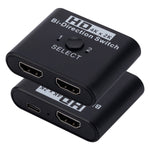 مفتاح HDMI ثنائي الاتجاه 2 في 1 فيديو HD 4K، SL