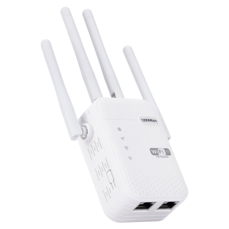 مكرر إشارة واي فاي ثنائي النطاق 2.4G/5G بسرعة 1200Mbps ZX-R08 مضخم إشارة راوتر خارجي WISP، قابس أمريكي، 1200Mbps