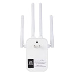مكرر إشارة واي فاي ثنائي النطاق 2.4G/5G بسرعة 1200Mbps ZX-R08 مضخم إشارة راوتر خارجي WISP، قابس أمريكي، 1200Mbps