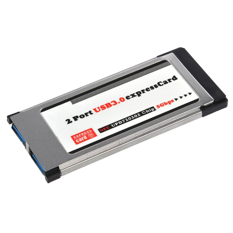 بطاقة تعبير PCI بفتحة 34 مم مع منفذين USB 3.0 بسرعة 5 جيجابت في الثانية لأجهزة اللابتوب / النوتبوك، 34 مم
