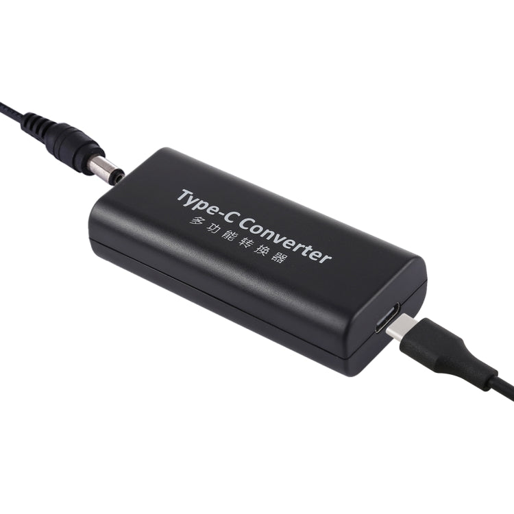 محول موصل طاقة أنثى DC 5.5 × 2.1 مم إلى USB-C / Type C أنثى مع كابل USB-C / Type C بطول 30 سم، 5.5x2.1 مم