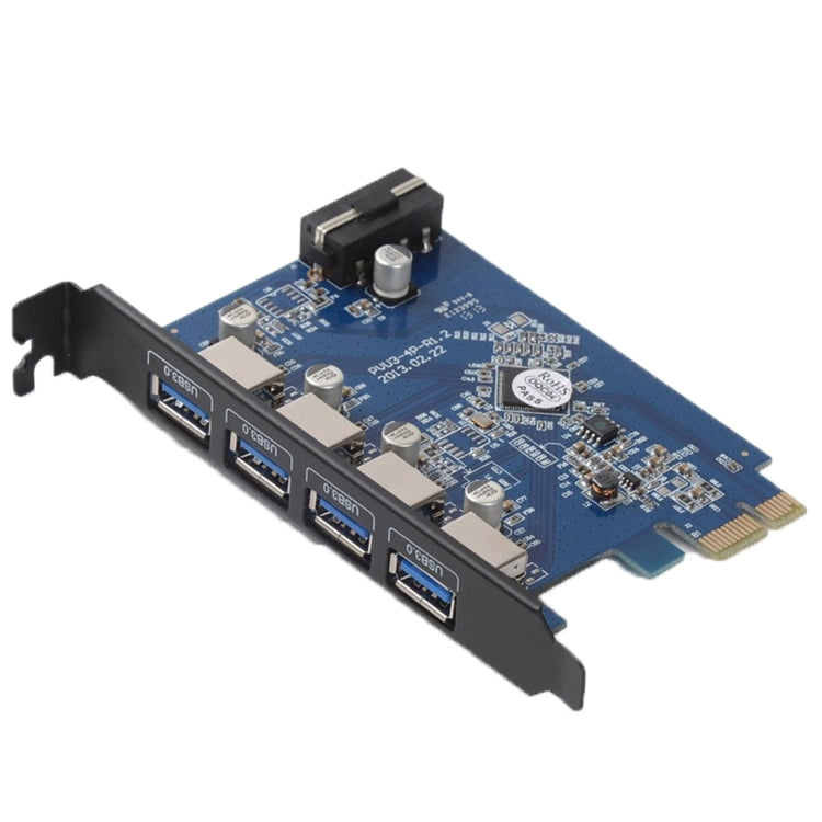 بطاقة PCI Express من ORICO PVU3-4P مع 4 منافذ USB3.0 للكمبيوتر المكتبي، 4 منافذ USB3.0