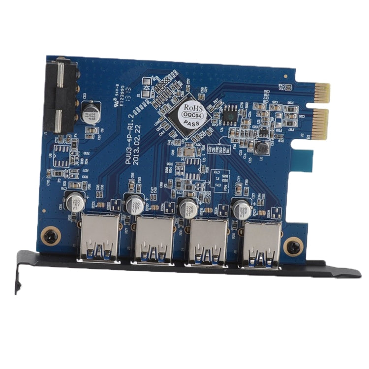 بطاقة PCI Express من ORICO PVU3-4P مع 4 منافذ USB3.0 للكمبيوتر المكتبي، 4 منافذ USB3.0