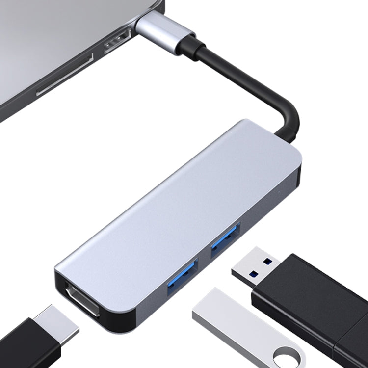 محطة إرساء متعددة الوظائف 3 في 1 2011N USB 3.0 x2 + HDMI من نوع Type-C / USB-C، 2011N USB 3.0 x2 + HDMI