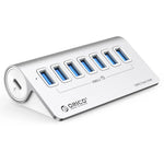 ORICO M3U7 موزع USB 3.2 Gen1 سباعي المنافذ من الألمنيوم مع كابل بطول 0.5 متر، M3U7 0.5م