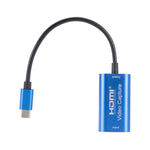 بطاقة التقاط صوت وفيديو USB-C / Type-C ذكر إلى HDMI أنثى، Type-C إلى HDMI