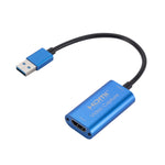 بطاقة التقاط صوت وفيديو USB3.0 ذكر إلى HDMI أنثى، USB3.0 إلى HDMI