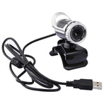 كاميرا ويب A859 بدقة 480 بكسل 360 درجة USB 2.0 مع ميكروفون لامتصاص الصوت للكمبيوتر المحمول، طول الكابل: 1.4 متر