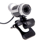 كاميرا ويب A859 بدقة 480 بكسل 360 درجة USB 2.0 مع ميكروفون لامتصاص الصوت للكمبيوتر المحمول، طول الكابل: 1.4 متر