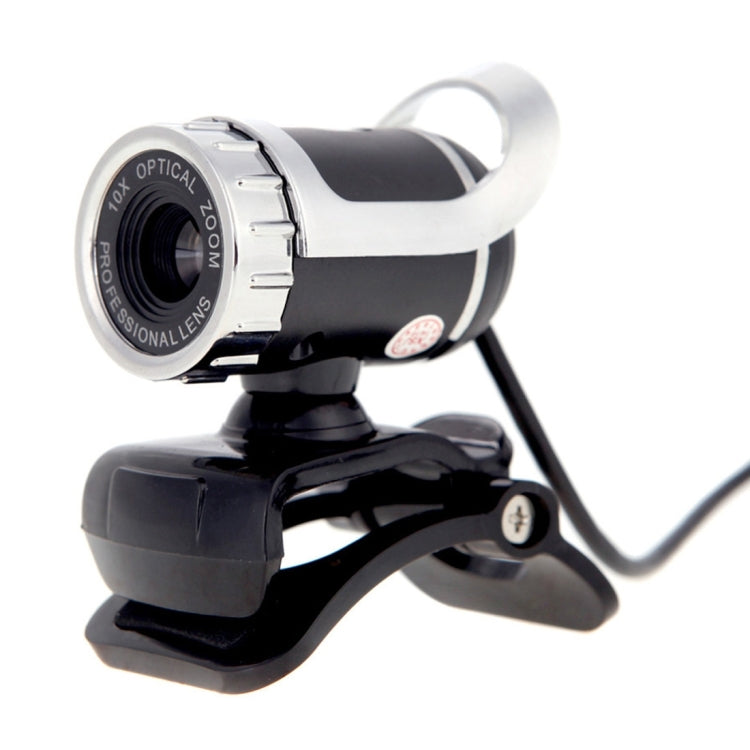 كاميرا ويب A859 بدقة 480 بكسل 360 درجة USB 2.0 مع ميكروفون لامتصاص الصوت للكمبيوتر المحمول، طول الكابل: 1.4 متر