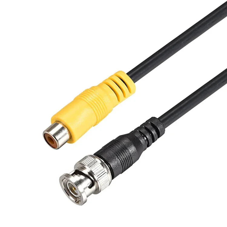 كابل توصيل BNC ذكر إلى RCA أنثى، كابل فيديو نحاسي عالي الدقة، كابل مراقبة، الطول: 1م، 1م