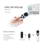 جهاز تحكم عن بعد Measy RC9 2.4GHz مع فأرة جوية لاسلكية ولوحة مفاتيح، RC9
