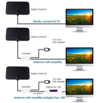 هوائي HDTV داخلي 5dBi/25dBi مع ملصق على الجانبين، VHF170-230/UHF470-862MHz، AN-1001