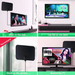 هوائي HDTV داخلي 5dBi/25dBi مع ملصق على الجانبين، VHF170-230/UHF470-862MHz، AN-1001