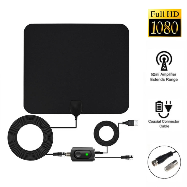 هوائي HDTV داخلي 5dBi/25dBi مع شفاط، VHF170-230/UHF470-862MHz، AN-1002