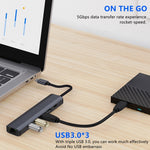 محطة إرساء متعددة الوظائف 6 في 1 USB-C / Type-C إلى USB مع منفذ شبكة 1000M، محول BYL-2210